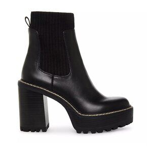 Women’s Madden Girl Kayden Black Platform Heel Boots | Size 10